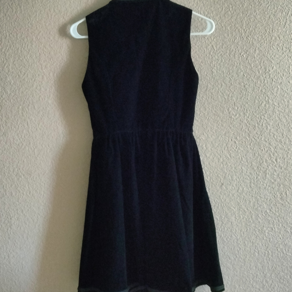 Woman's American horror story midnight hour dress size sm black velvet Goth Witc - Picture 4 of 4
